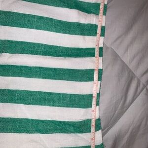 Forever 21 Green and White Striped Skirt